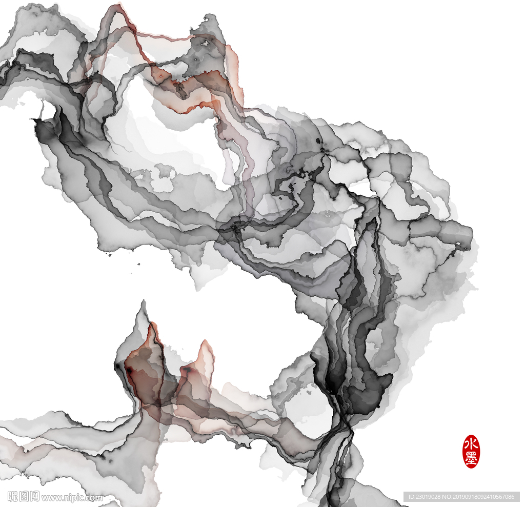 现代抽象水墨画
