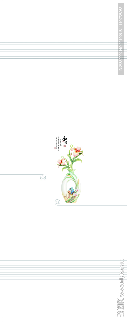 衣柜移门 彩绘图