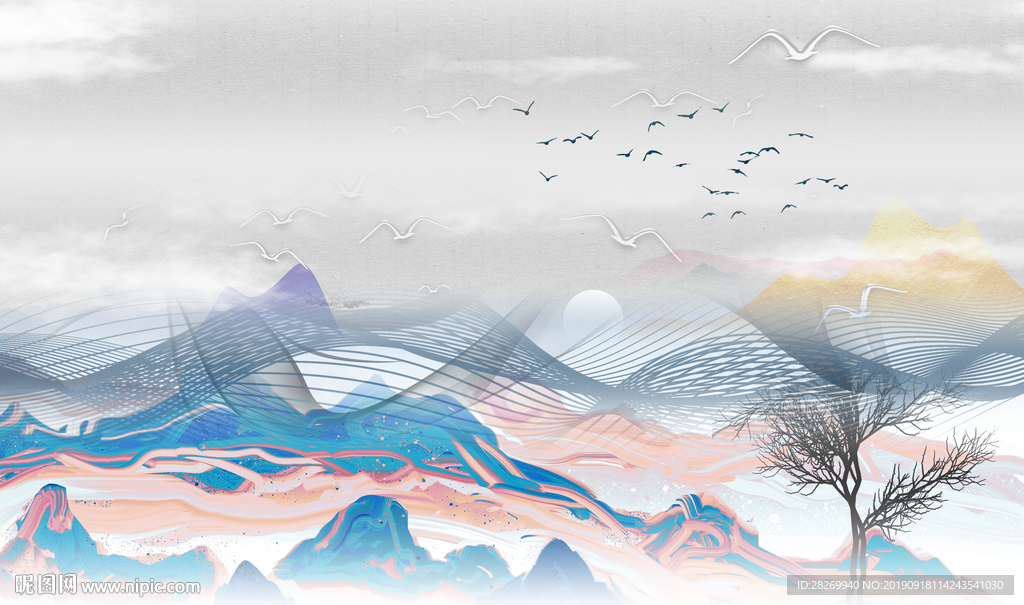 禅意水墨山水