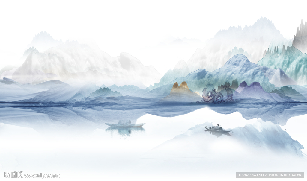 简约山水