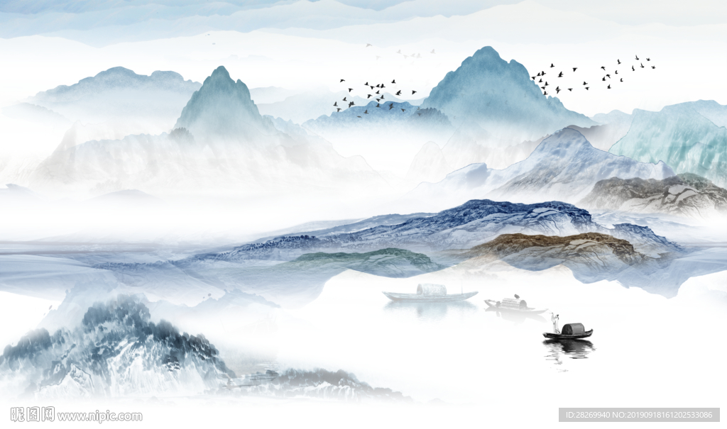 简约山水