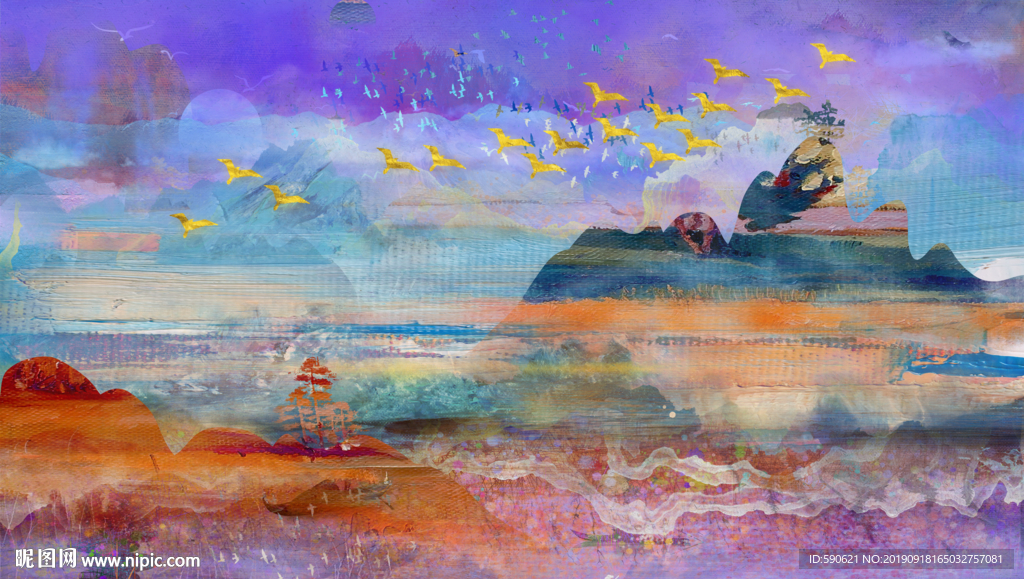 抽象油画