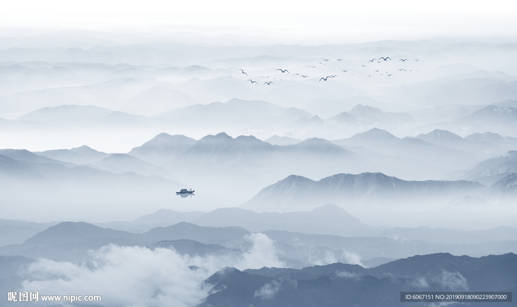 新中式山水画
