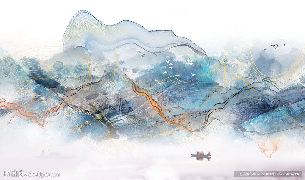 简约山水