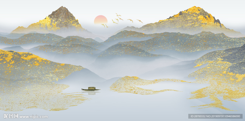 抽象山水画