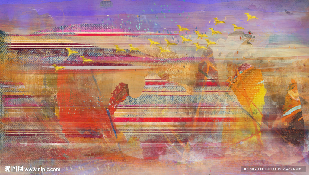 抽象油画