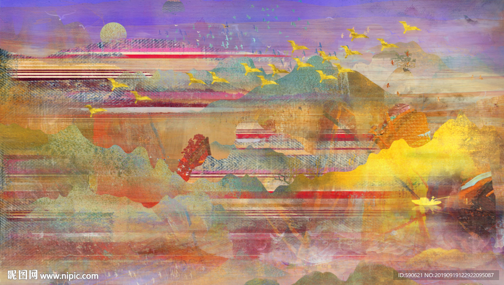 抽象油画