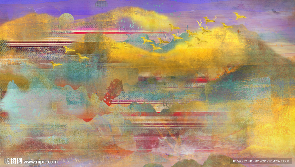 抽象油画