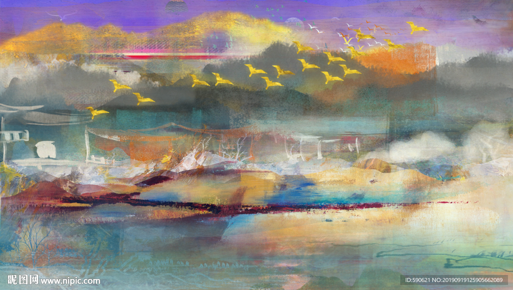 抽象油画