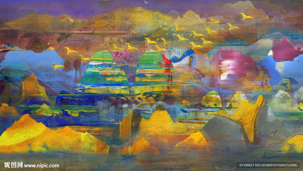 抽象油画