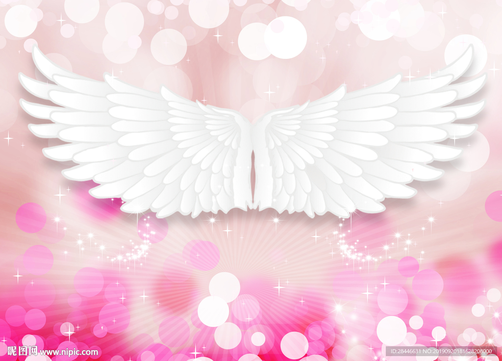 网红翅膀拍照墙