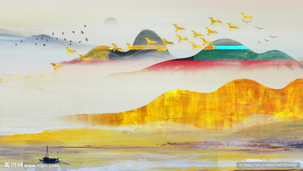 抽象油画