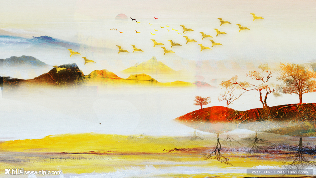 抽象油画