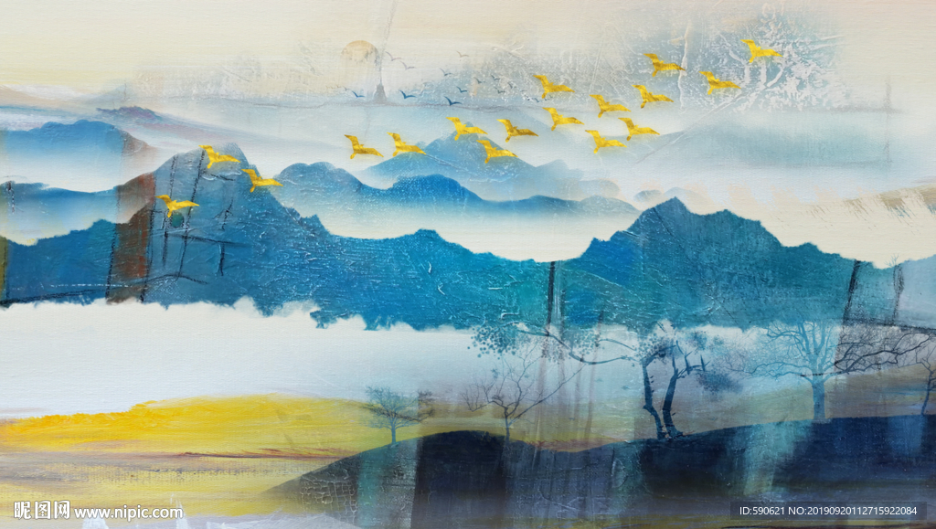 抽象油画