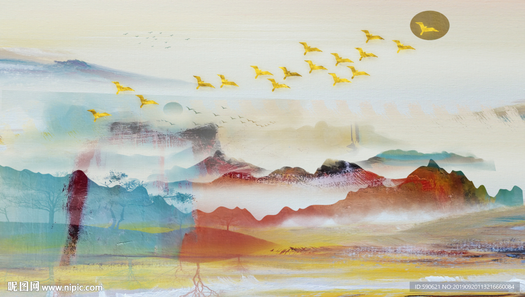 抽象油画