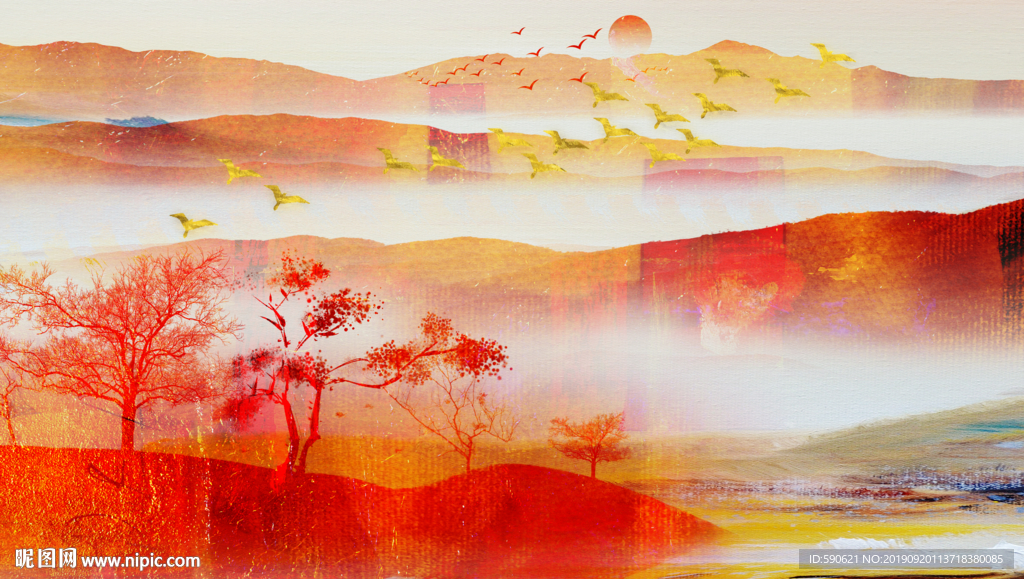 抽象油画