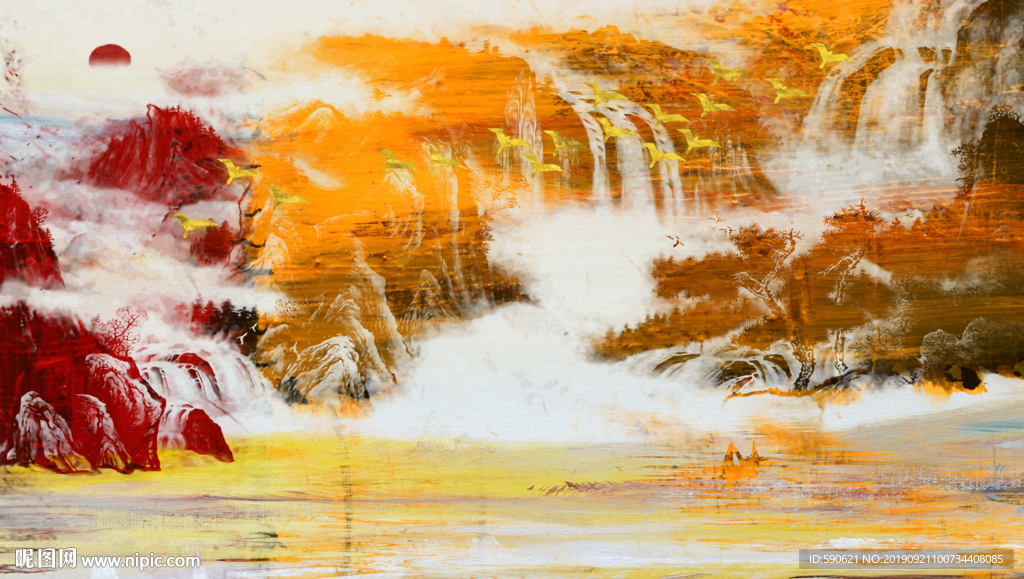 抽象油画