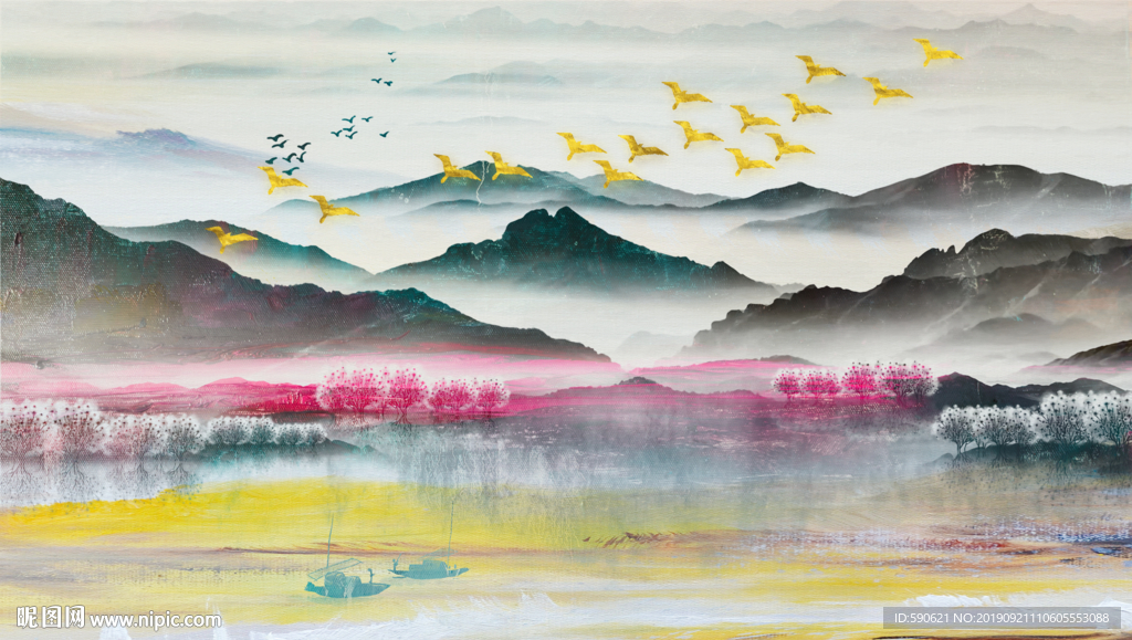 抽象油画