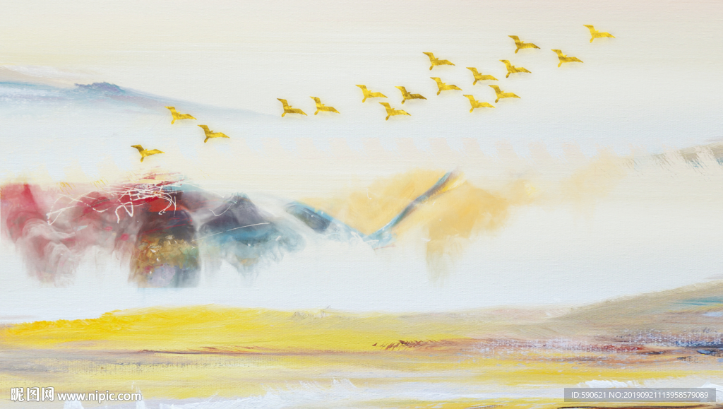 抽象油画