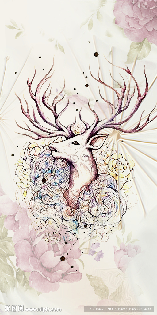 欧式 极美玄关画 TIF分层
