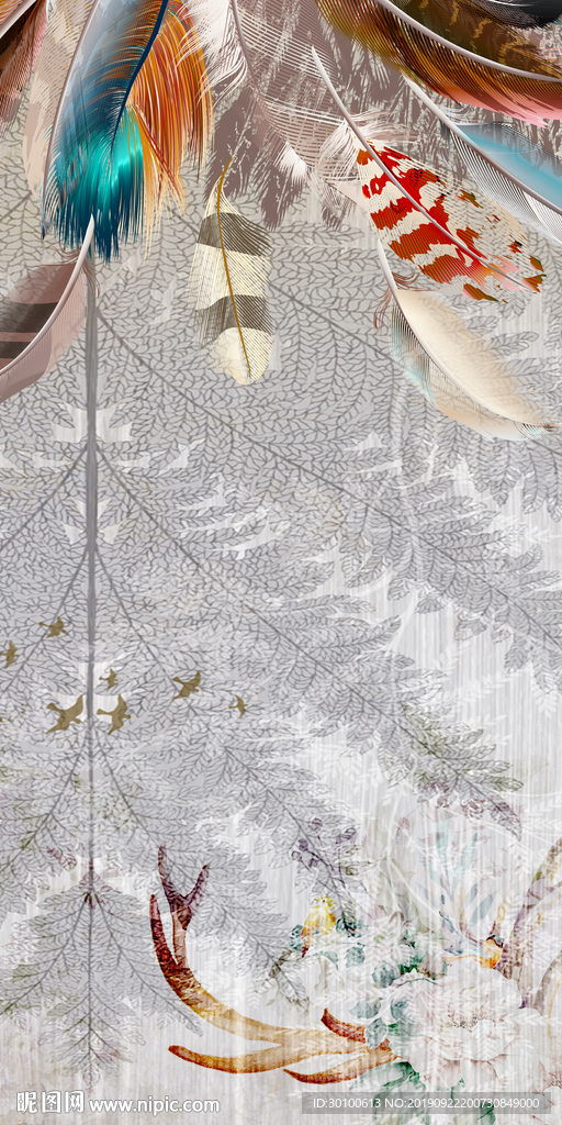 高档 新款玄关画 TIF分层