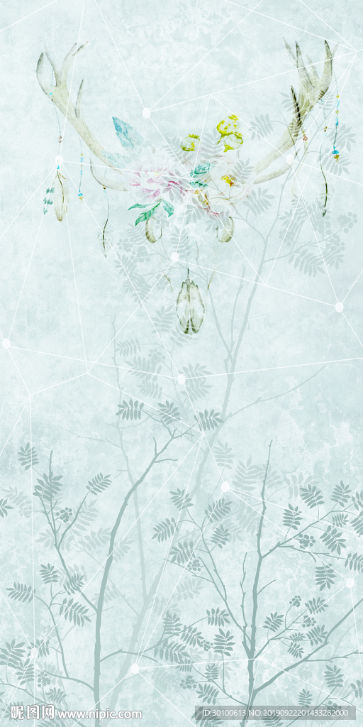 精品极品玄关画 TIF分层