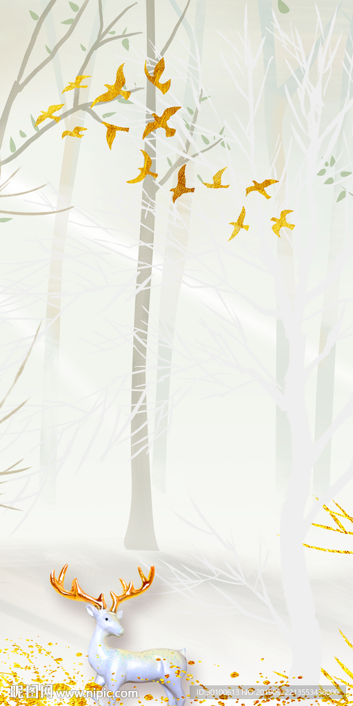 现代大气玄关画 TIF分层