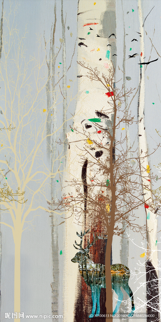 高清大气玄关画 TIF分层