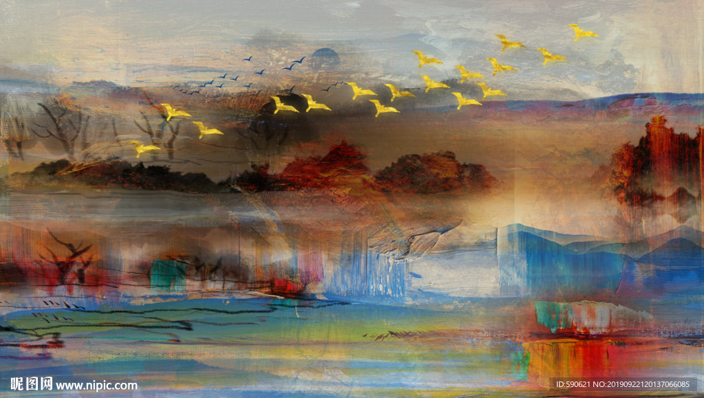 抽象油画