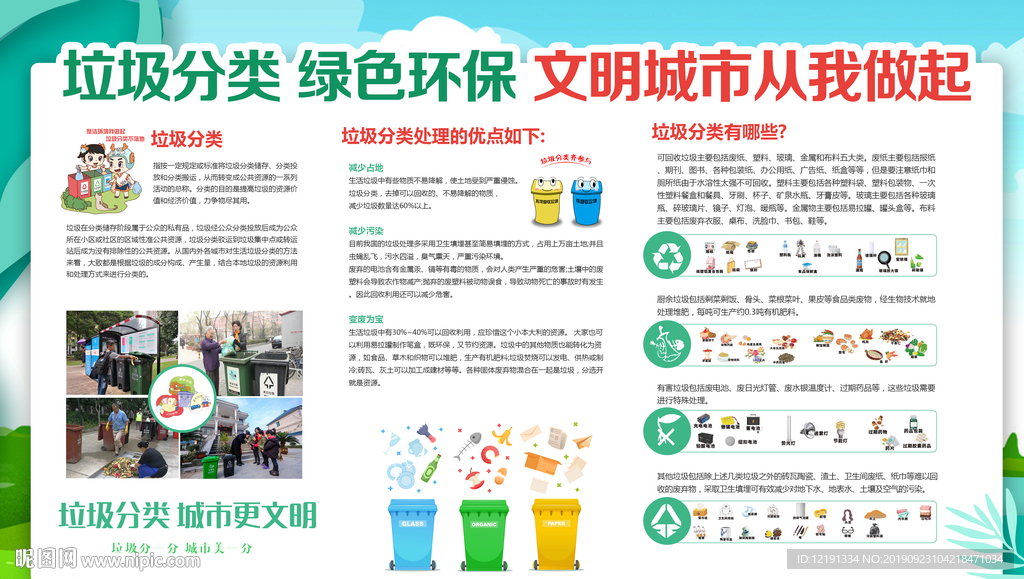 垃圾分类标语 垃圾分类海报