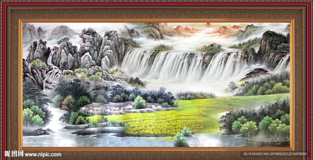 大厅山水画