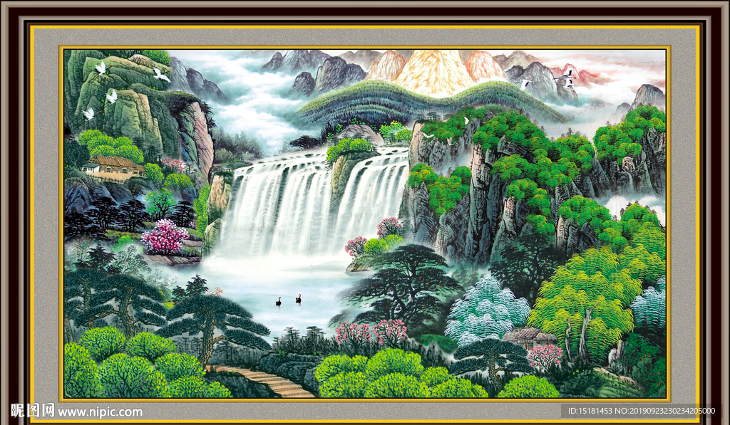 巨幅山水画