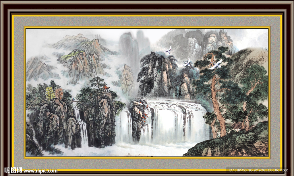 巨幅山水画
