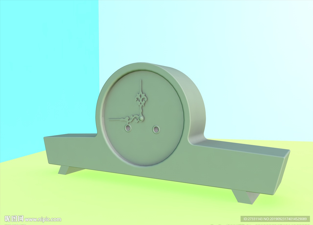 钟表素材模型 时尚挂钟 C4D