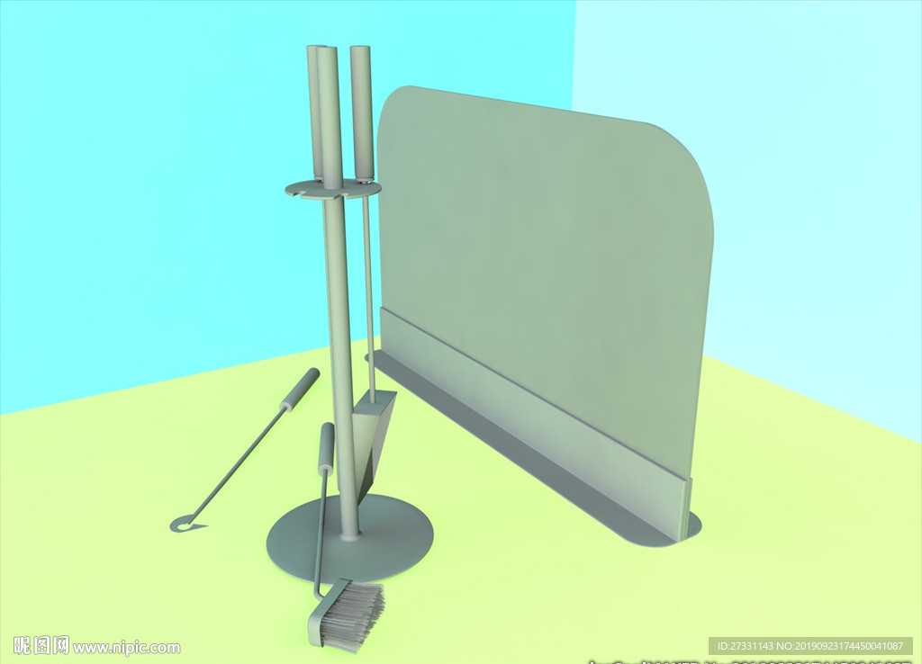壁炉模型 壁炉设施 C4D模型