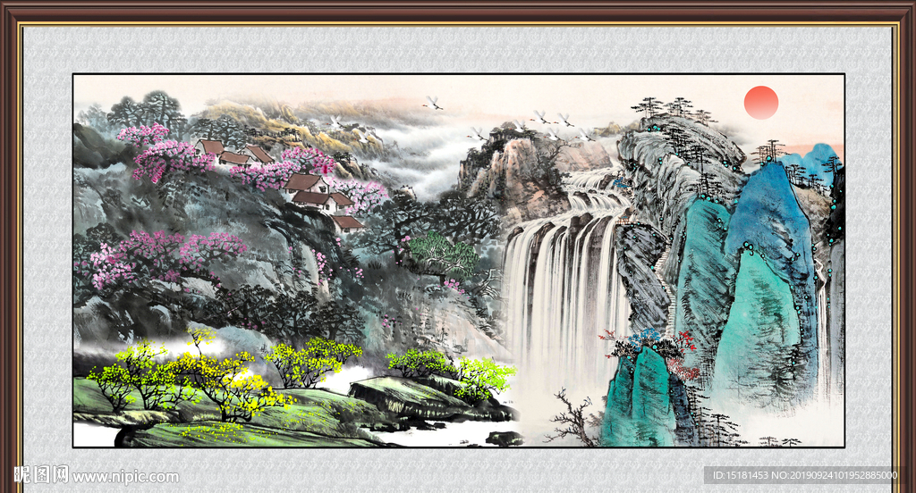 巨幅山水画