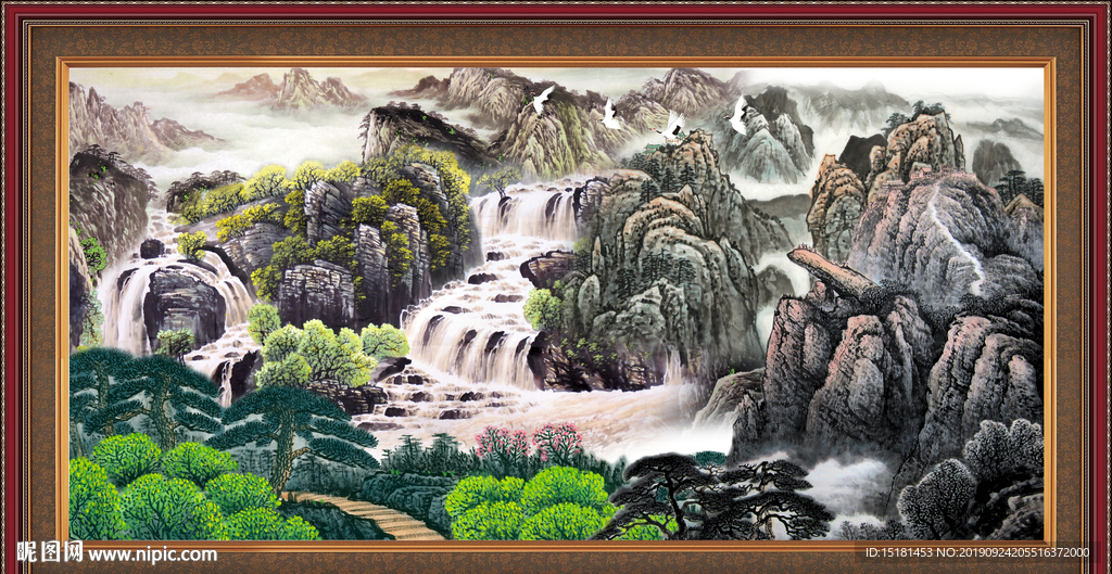 巨幅山水画