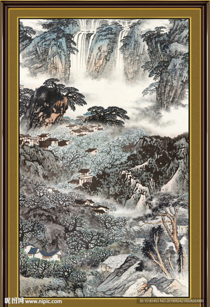 巨幅山水画