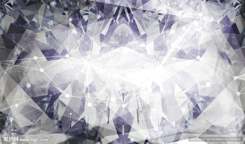 现代潮流金刚钻石纹理背景墙