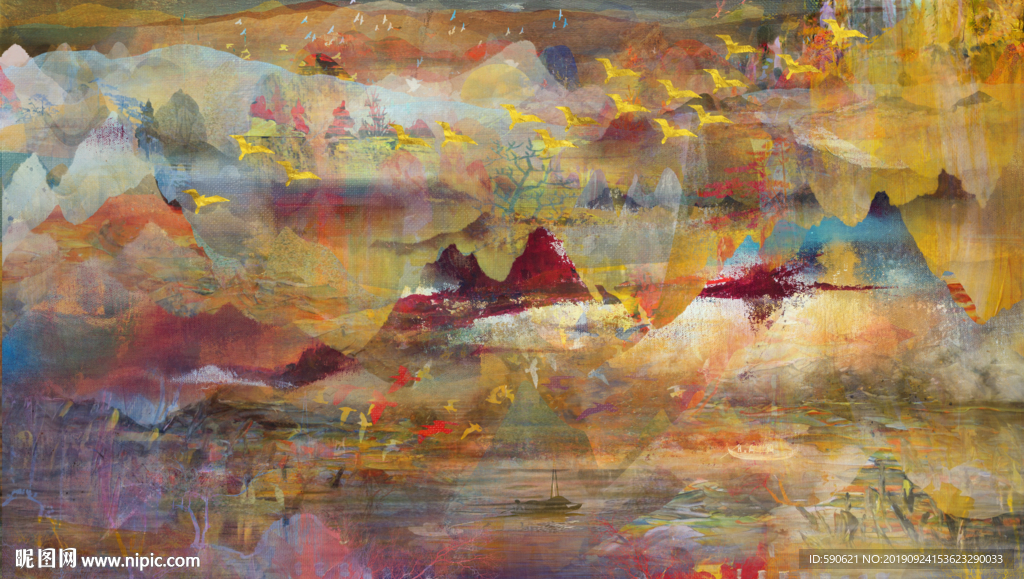 抽象油画