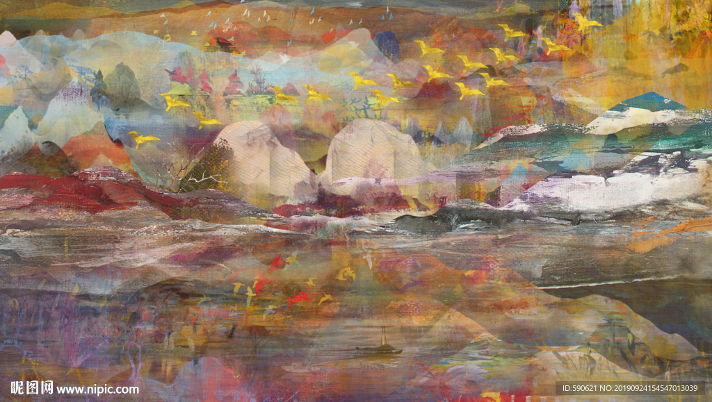 抽象油画
