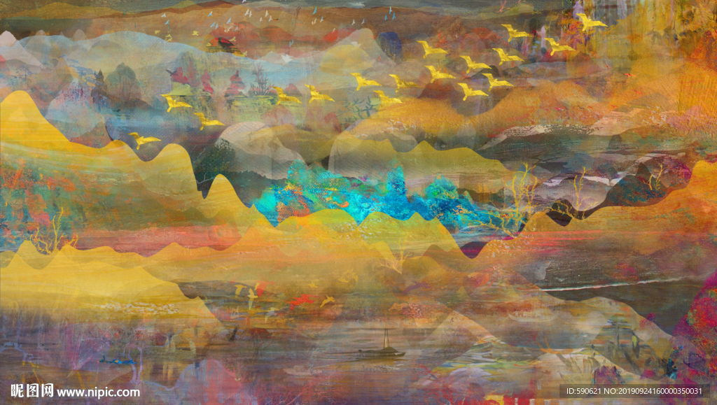 抽象油画