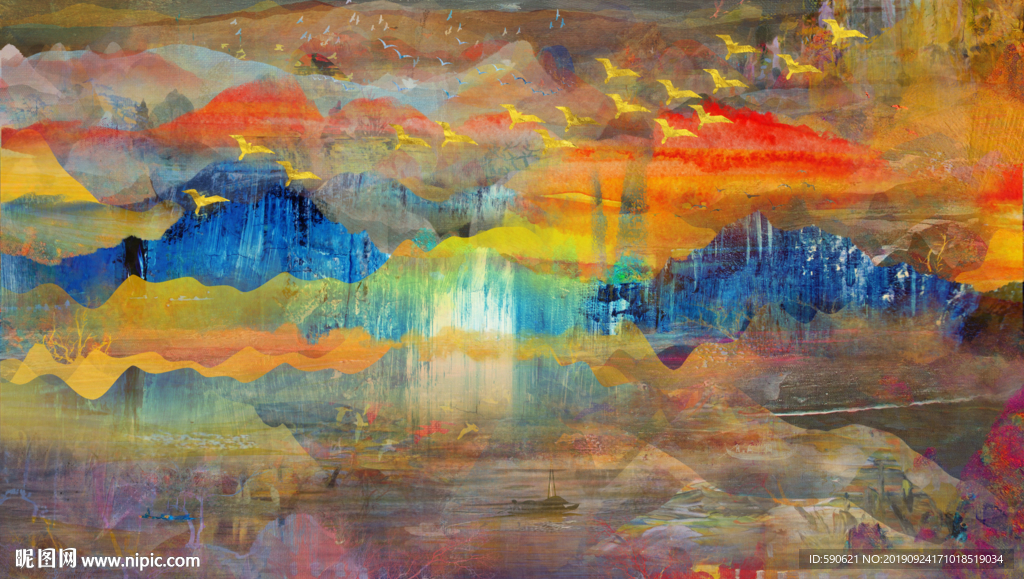 抽象油画