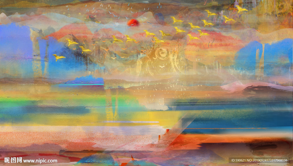 抽象油画