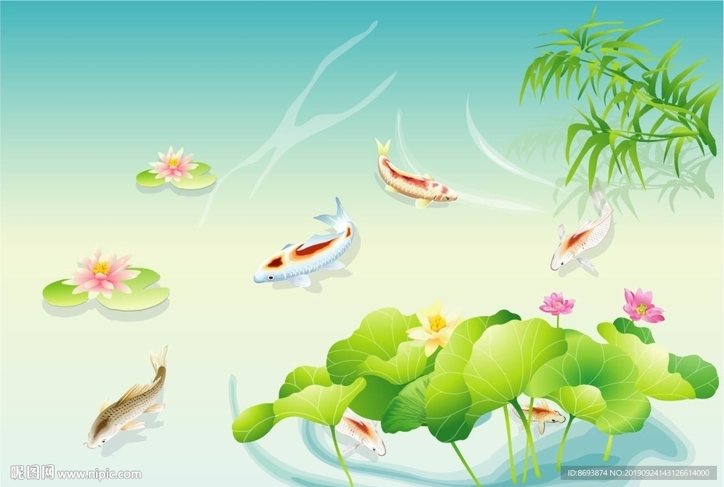 高清写真布背景画 墙布