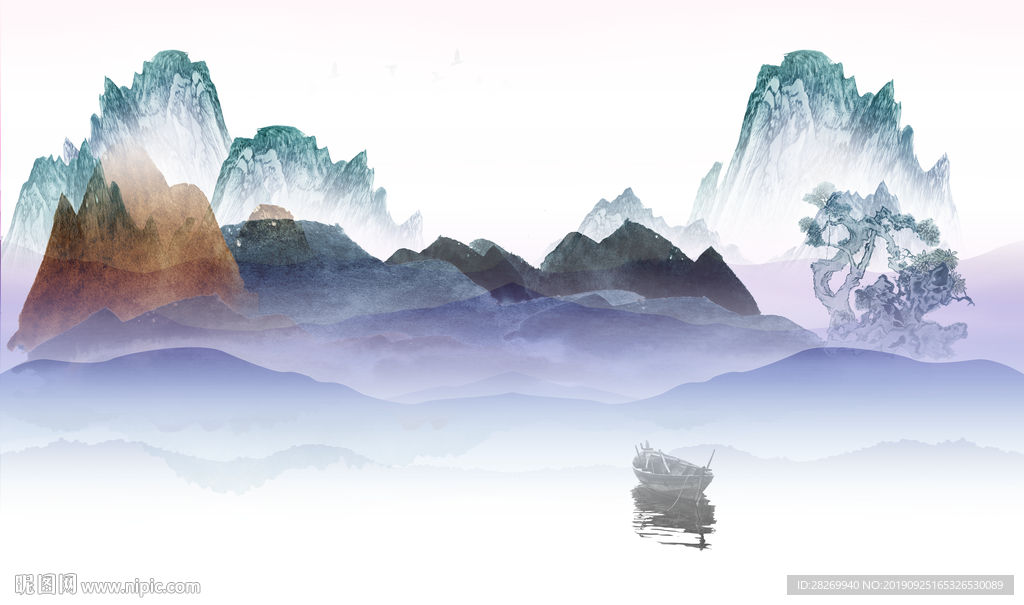 抽象山水