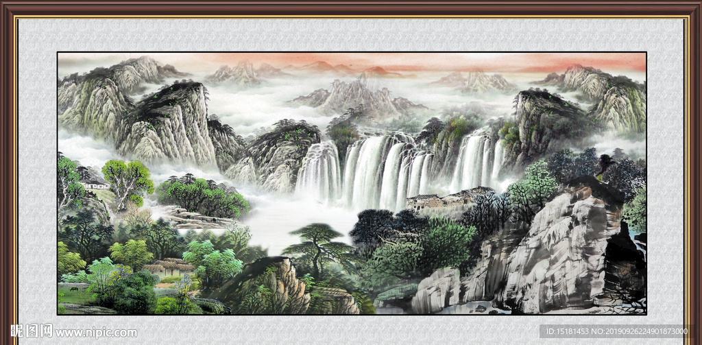 巨幅山水画