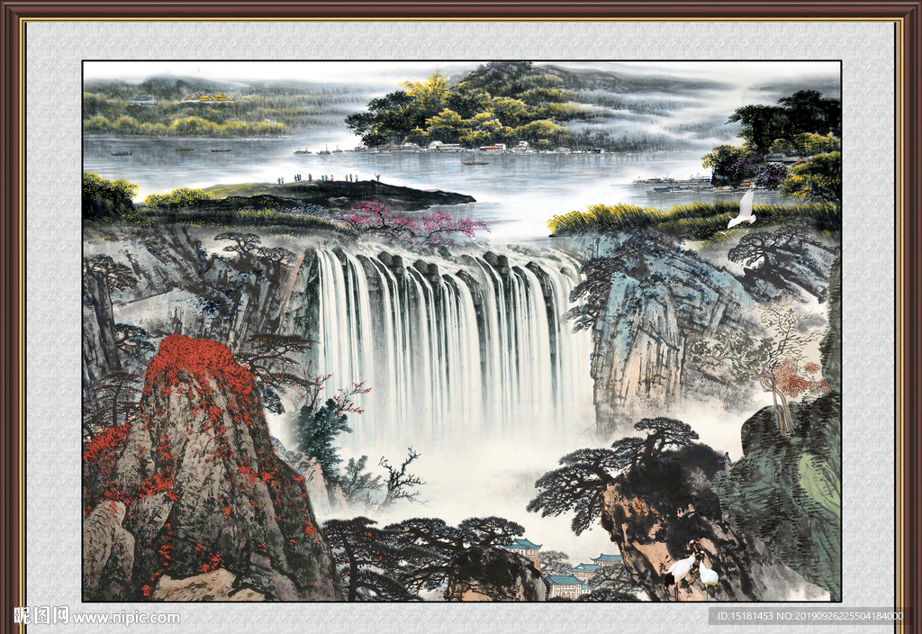 巨幅山水画
