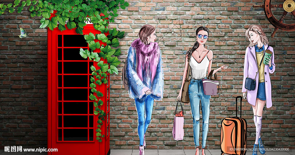 服装店背景墙