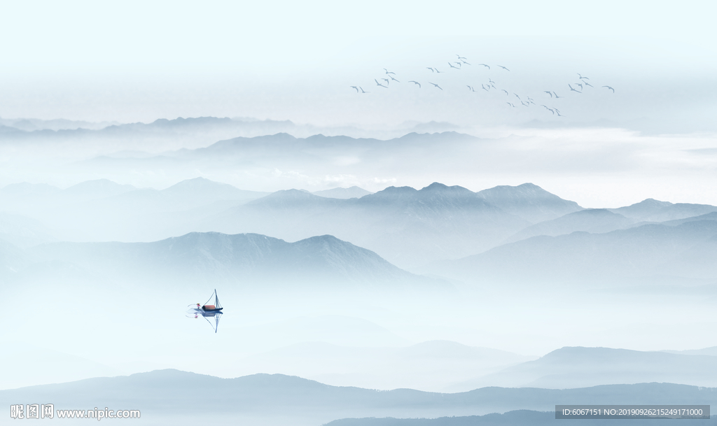 水墨山水画